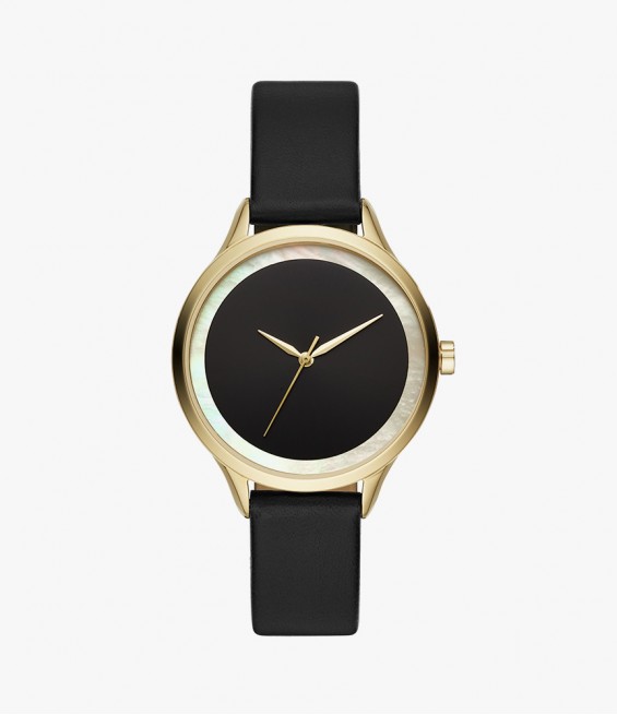 Gold wrist watch