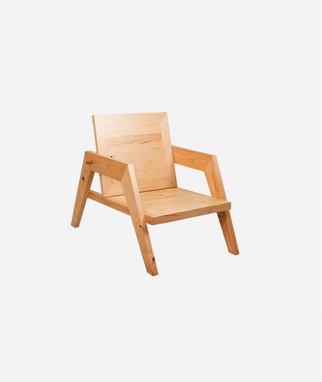 wooden stylist chair