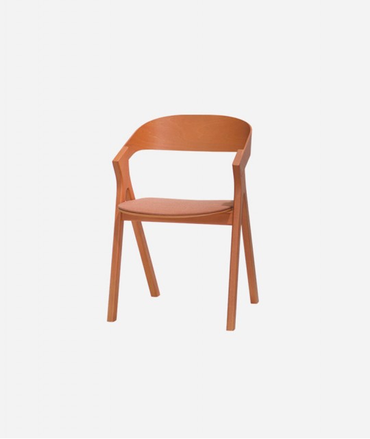 orange solid chair
