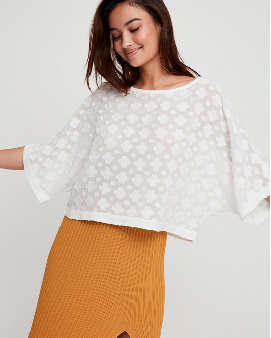 flowered long sleeve top