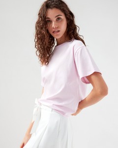 short sleeve pink t-shirt