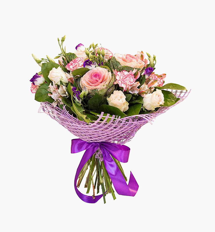 Graceful purple flower bouquet