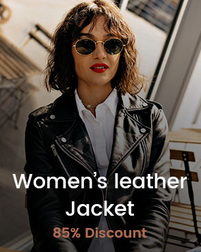 Full Sleeve Textured Women Leather Jacket
