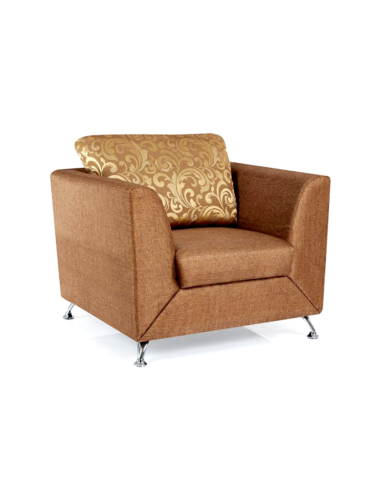 Modern Brown Blossom Three Seater Sofa